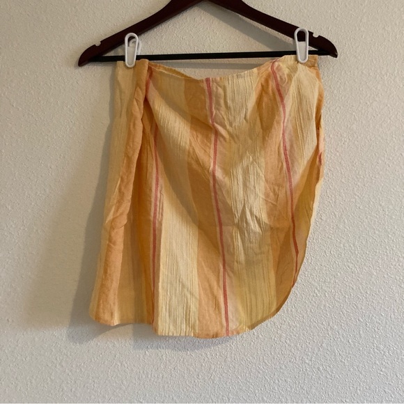 NWT L*Space Salinas Sarong /Skirt /Cover Up in Orange Cozumel Stripe - One Size - Picture 6 of 8